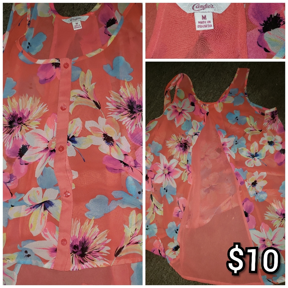 Candies sheer tank top